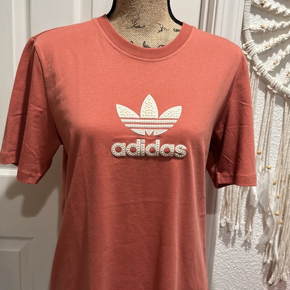 NWT Adidas | Salmon Studded Tee | Small - Picture 2 of 5